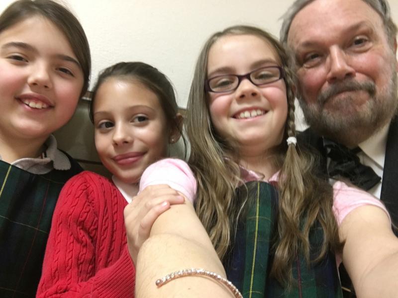 U. S. Grant -Dan  and Selfie with Seton Students.